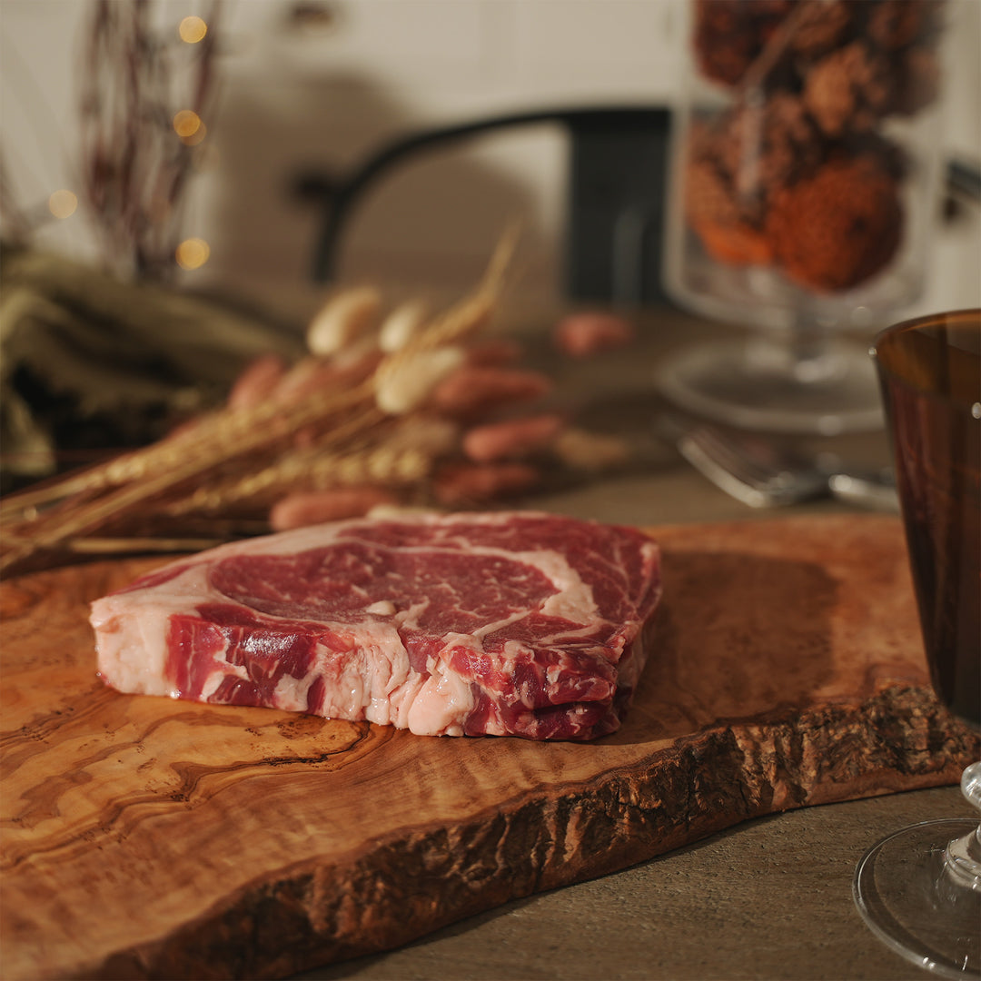 Barley Finished Ribeye Steak